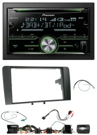 Pioneer Bluetooth Lenkrad DAB 2DIN USB CD Autoradio für Audi A3 8P 2003-2012 Akt