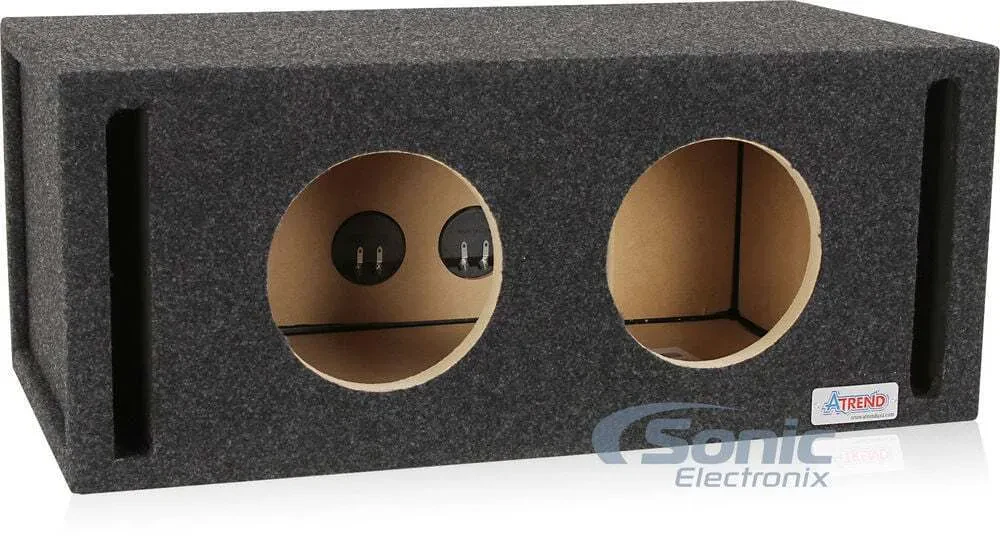 Atrend 8DQV | Dual 8" Vented Subwoofer Box Enclosure