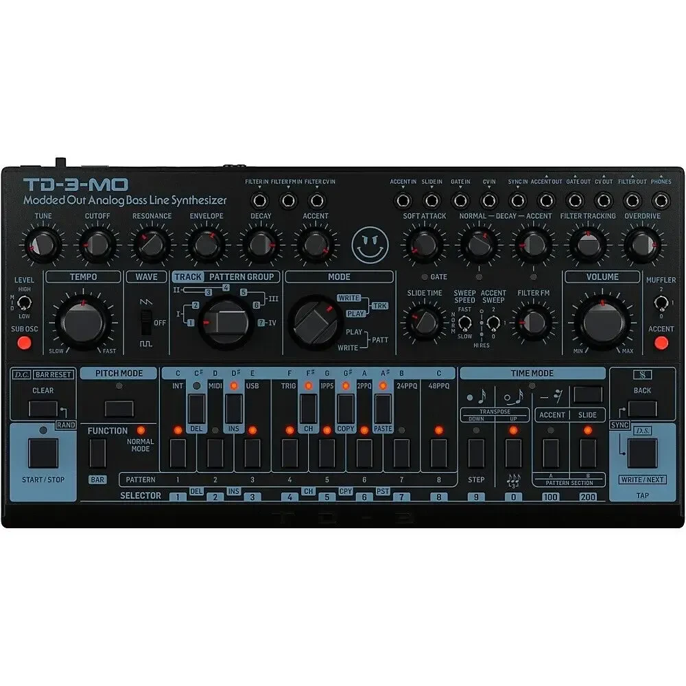Аналоговый студийный синтезатор Behringer TD-3-MO Black