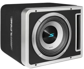 Alpine S2-SB10V 600W RMS 10" Dual 4Ω Loaded Subwoofer Enclosure