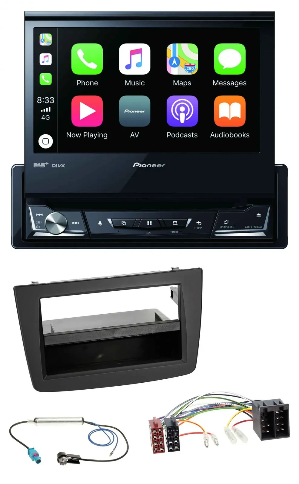 Pioneer DVD Bluetooth DAB USB MP3 Autoradio für Alfa Romeo Mito 955 08-14 ISO sc