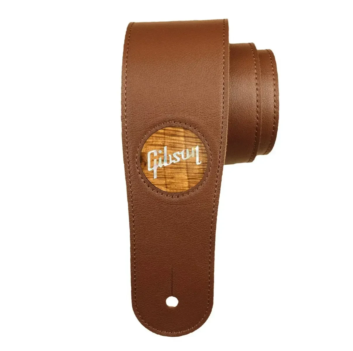 Ремень для гитары Thalia x Gibson TH-GIBST-05 Italian Leather Hawaiian Koa Pearl Brown