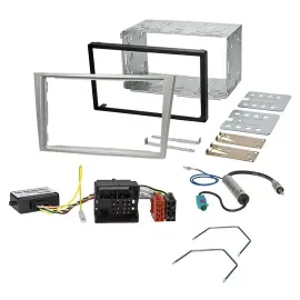 Einbauset CAN-Bus Doppel DIN Autoradio für Opel Zafira Astra Corsa ab 2004 silbe