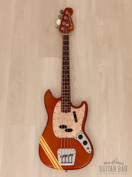 Бас-гитара Fender Competition Mustang Bass Short Scale Bass Candy Apple Red USA 1969 w/Case