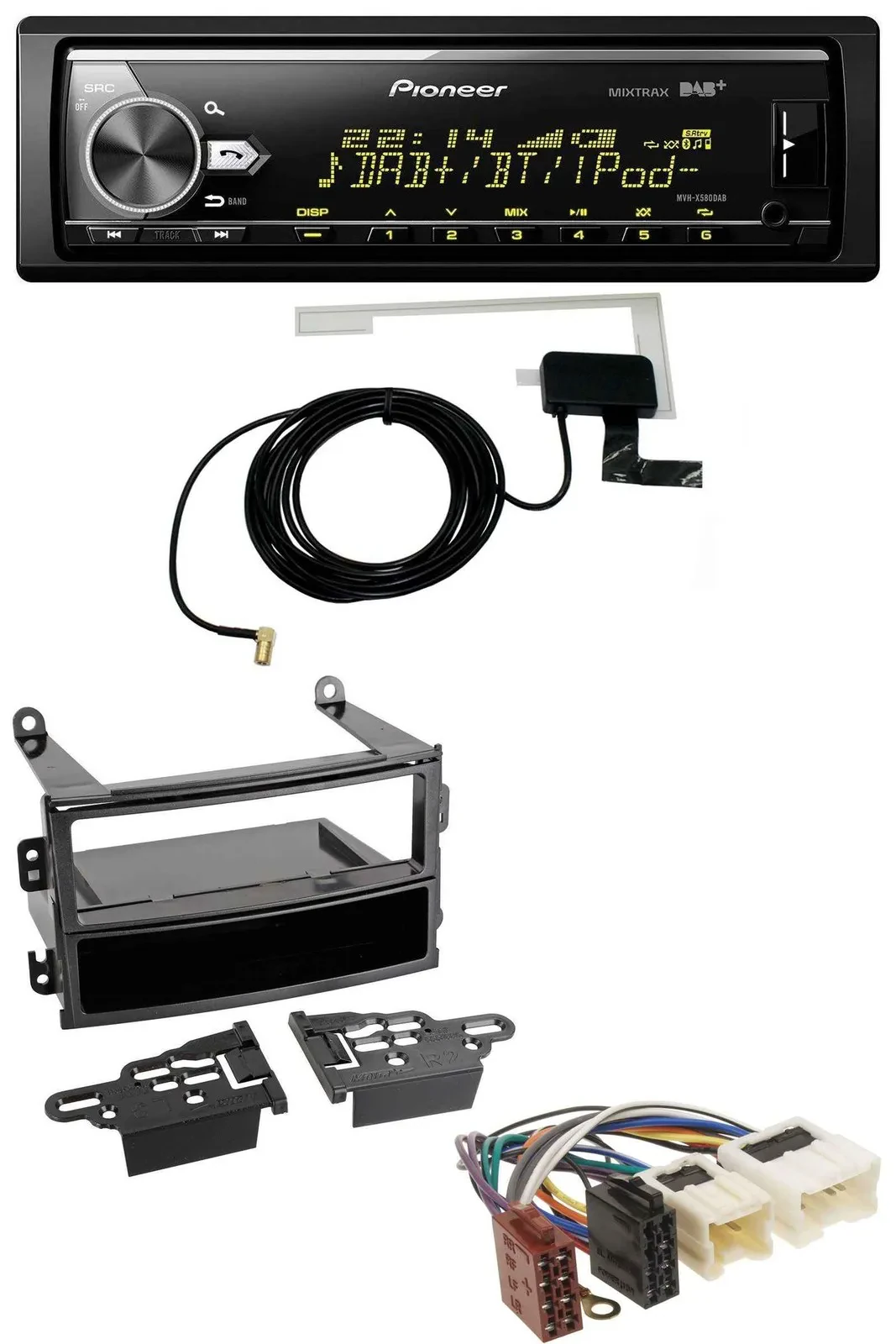 Pioneer Bluetooth DAB USB MP3 Autoradio für Nissan 350Z Roadster 2003-2005