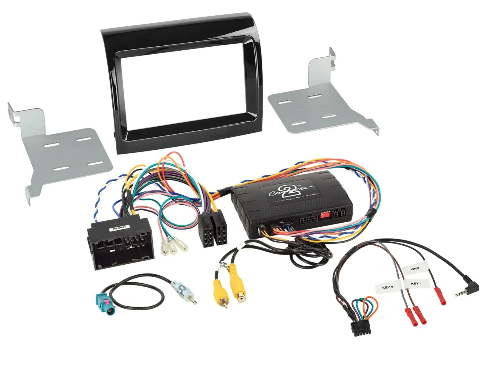 Einbauset Lenkradadapter Doppel DIN Autoradio für Fiat Citroen Peugeot Infoadapt