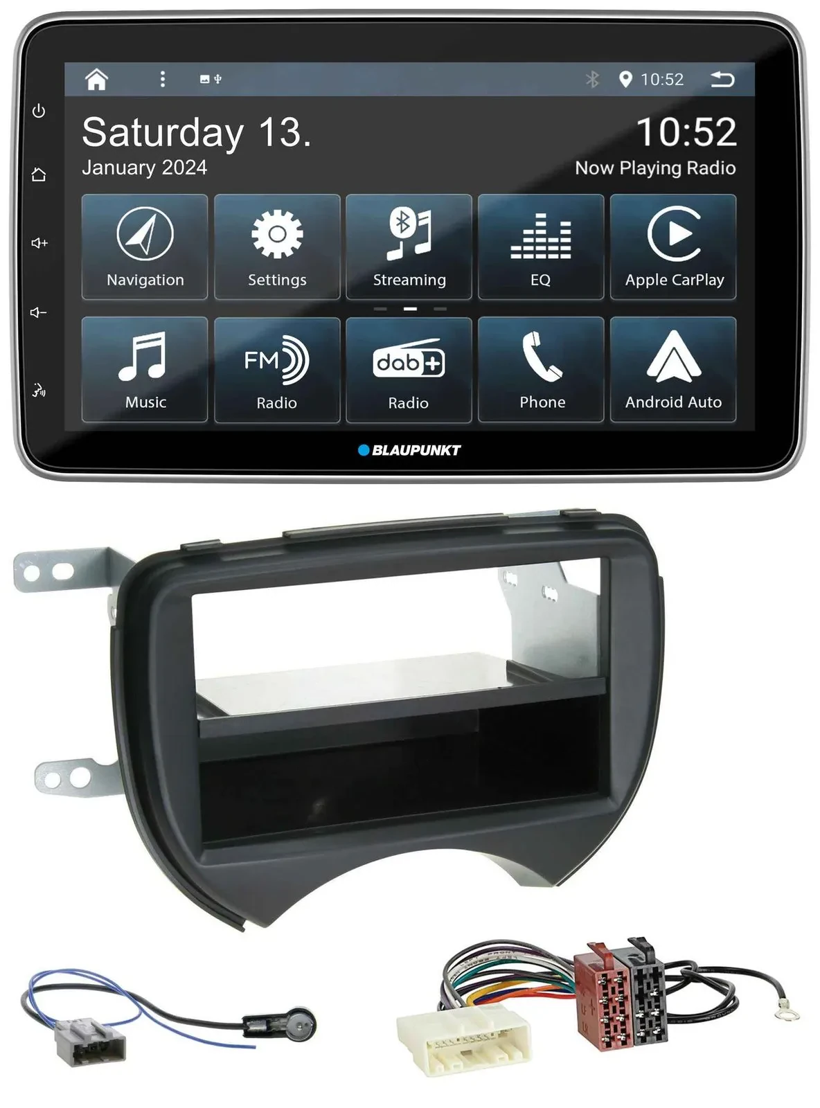 Blaupunkt USB DAB SD MP3 Bluetooth Autoradio für Nissan Micra K13 10-13 schwarz