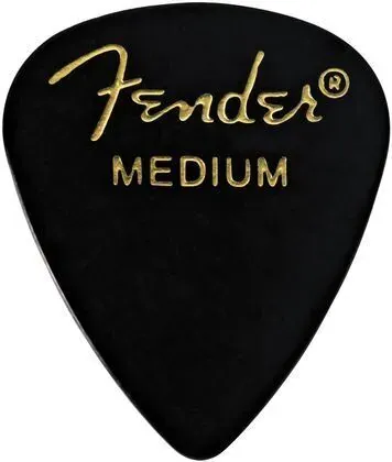 Fender 351 Classic Celluloid Guitar Picks - BLACK - MEDIUM - 144-Pack (1 Gross)