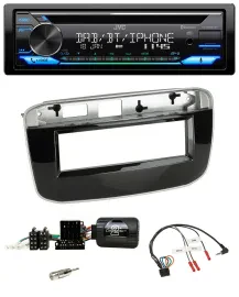 JVC Bluetooth Lenkrad USB DAB CD Autoradio für Fiat Punto Punto Evo ab 2009
