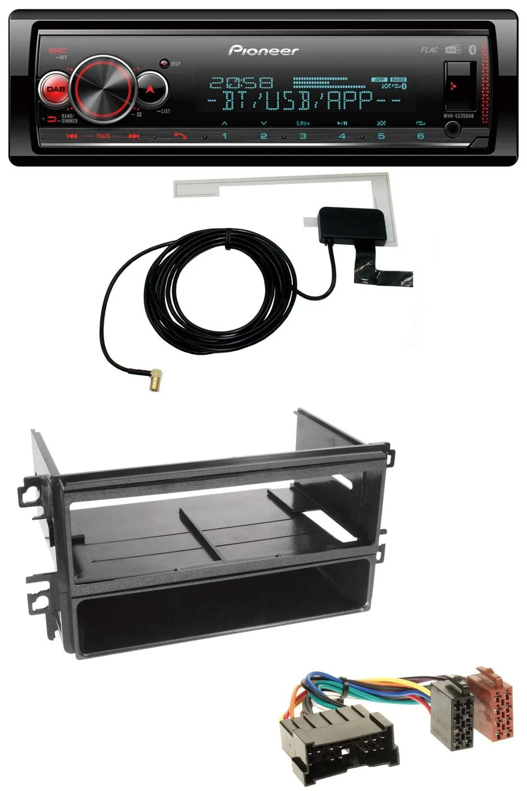 Автомагнитола для Hyundai Santa Fe/Sonata до 2005 Pioneer Bluetooth DAB USB MP3