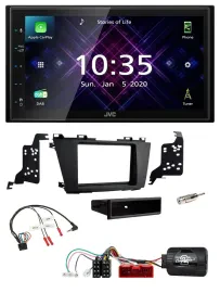JVC DAB 2DIN Lenkrad Bluetooth USB Autoradio für Mazda 5 2010-2015