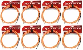 Инструментальный кабель Rockville RCGT6.0O Orange 1.8 м (8 штук)