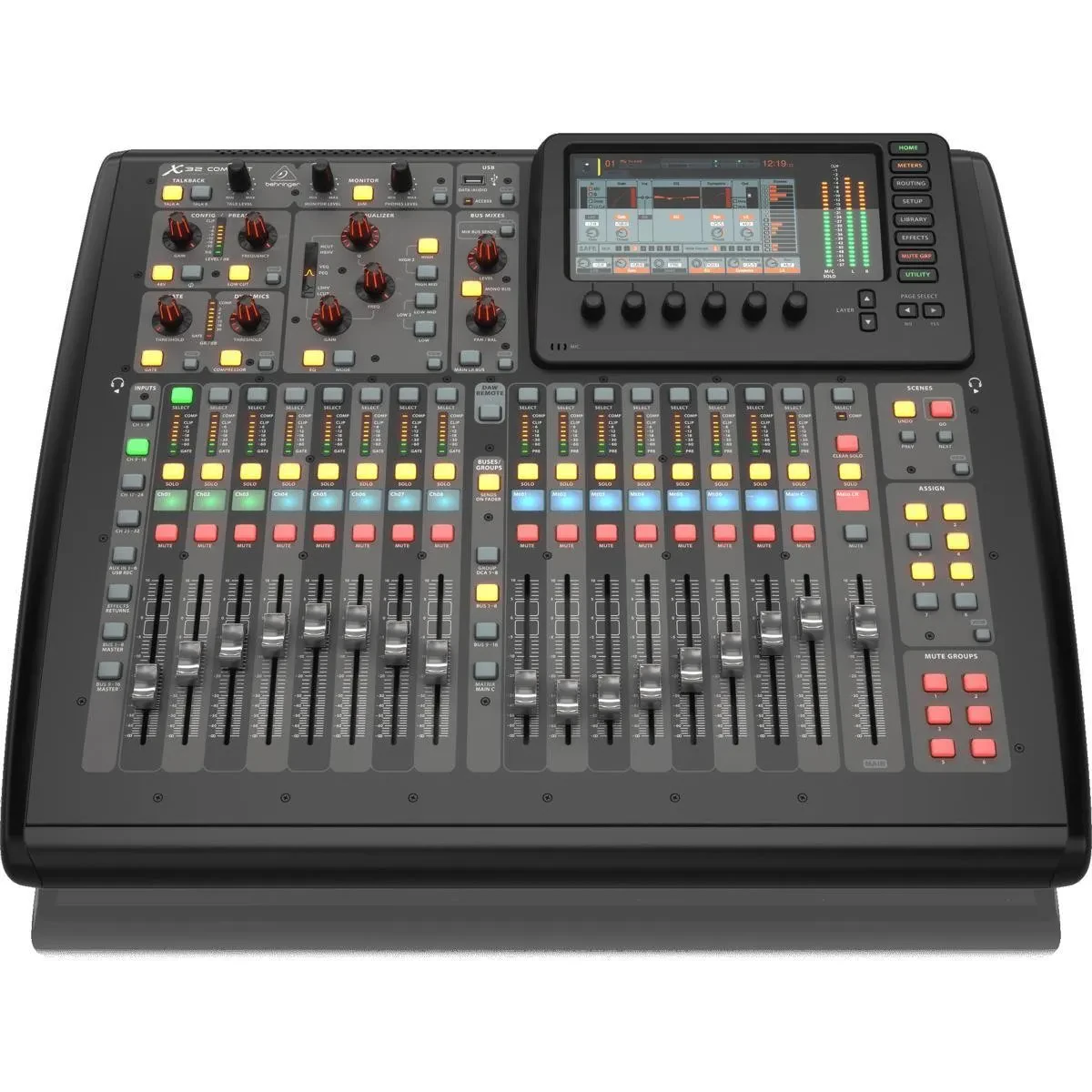 Цифровой микшер Behringer X32 Compact 40 входов, 25 шин, 16 программируемых предусилителей