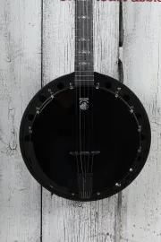 Deering Goodtime Blackgrass Banjo 5 String Resonator Banjo Black Satin Finish