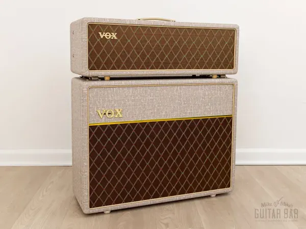 Vox AC30HWH Hand-Wired Head & V212HWX Speaker Cabinet w/ Alnico Blue, Fawn...