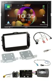 Автомагнитола JVC 2DIN DAB Bluetooth USB для Alfa Romeo Giulietta (2014–2021) черный глянец