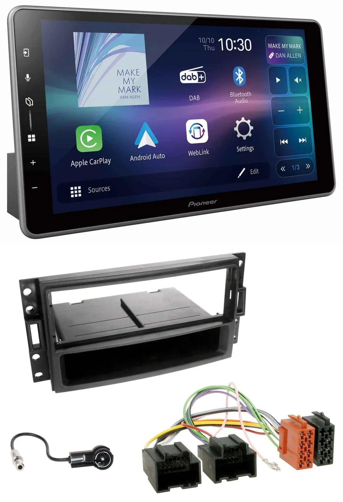 Автомагнитола Pioneer Bluetooth, USB, DAB, MP3 для Chevrolet Corvette/Uplander (2005–2013)
