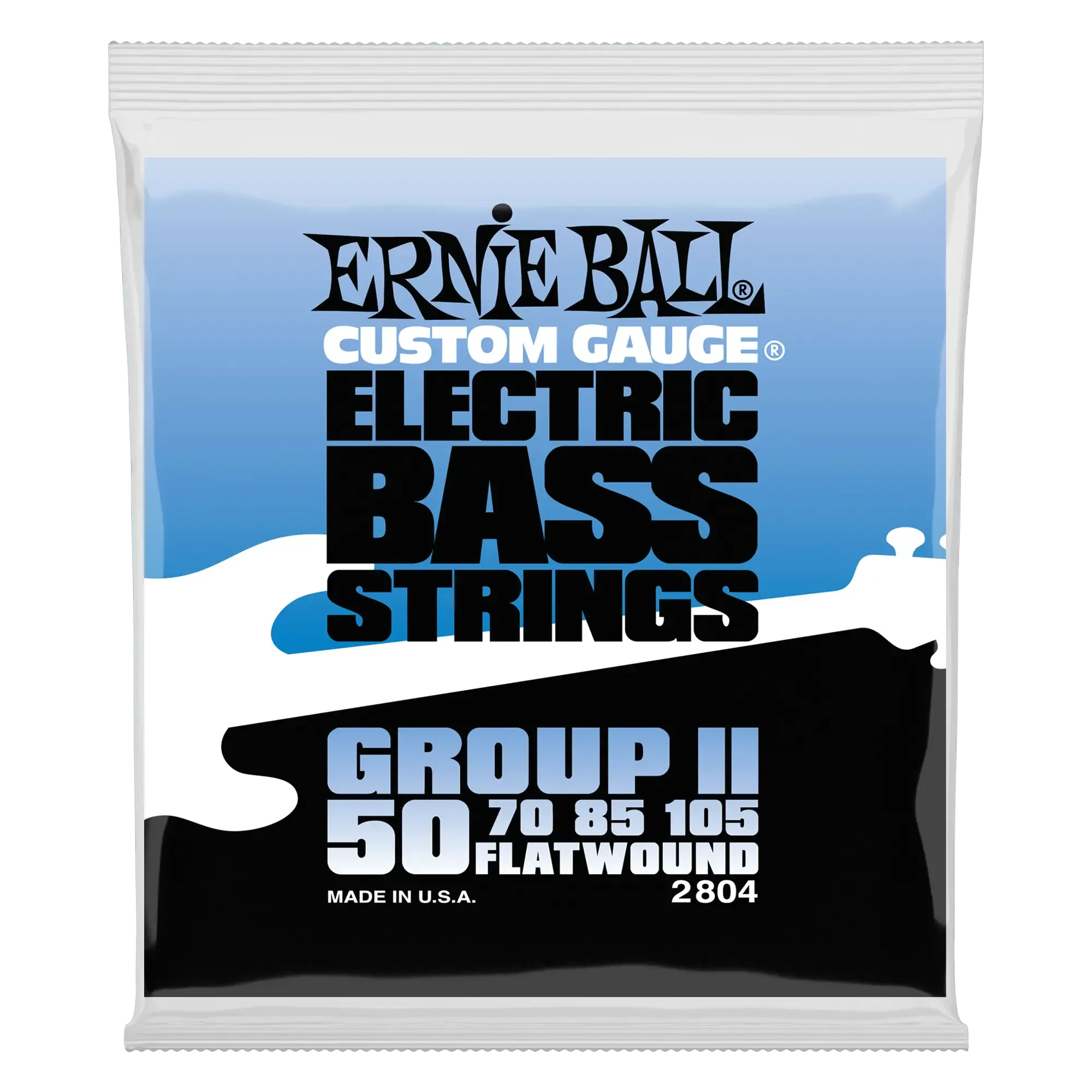 Струны для бас гитары Ernie Ball 2804 Flat Wound Bass Group II 50-105