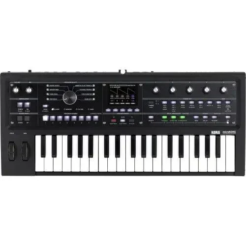 Синтезатор Korg MicroKORG 2 Black Ltd. Edition 37-key, мини-клавиши, черный, с микрофоном и чехлом