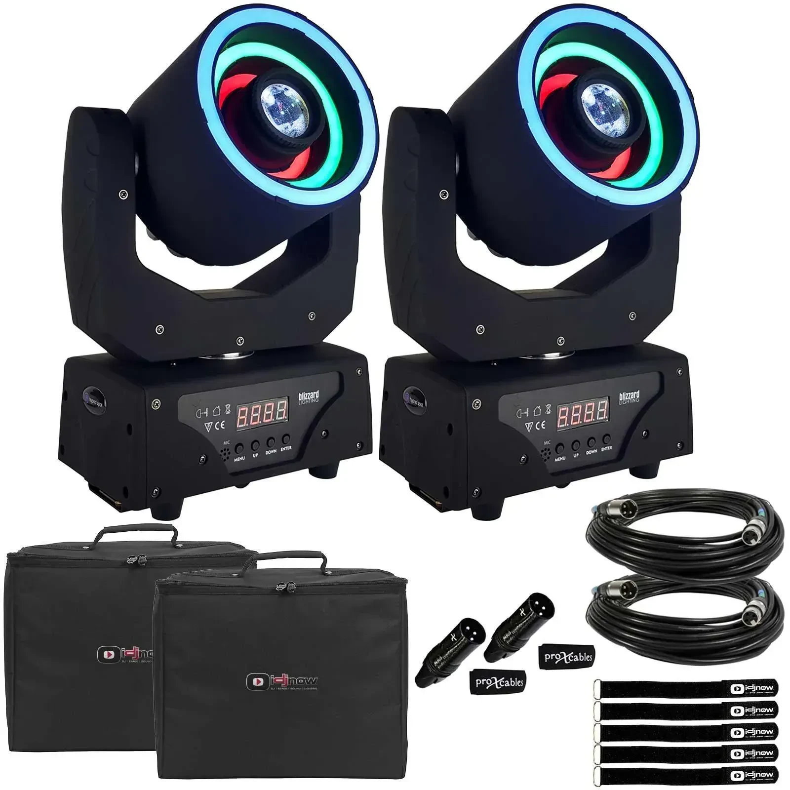 Прибор с полным движением Blizzard Lighting Hypno Spot LED с аксессуарами (пара)