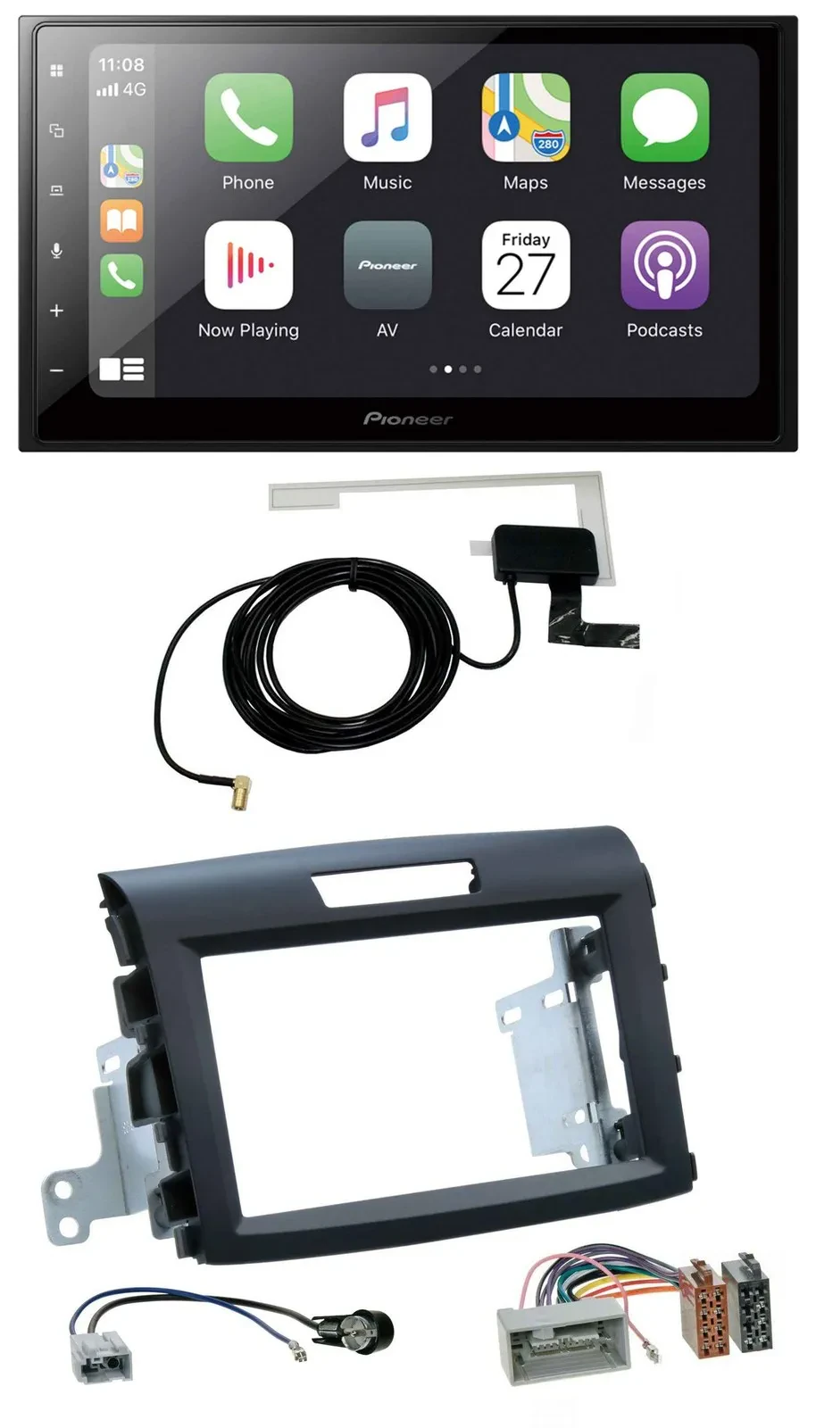 Pioneer USB MP3 2DIN Bluetooth DAB Autoradio für Honda CR-V FR5/FR6 ab 2012