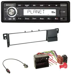 Continental USB 1DIN AUX DAB MP3 Autoradio für BMW 3er E46 (Quadlock)