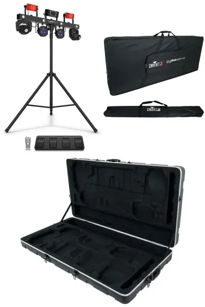 Chauvet DJ GigBAR MOVE + ILS Lighting System w/ Tripod+Footswitch+Remote+Case