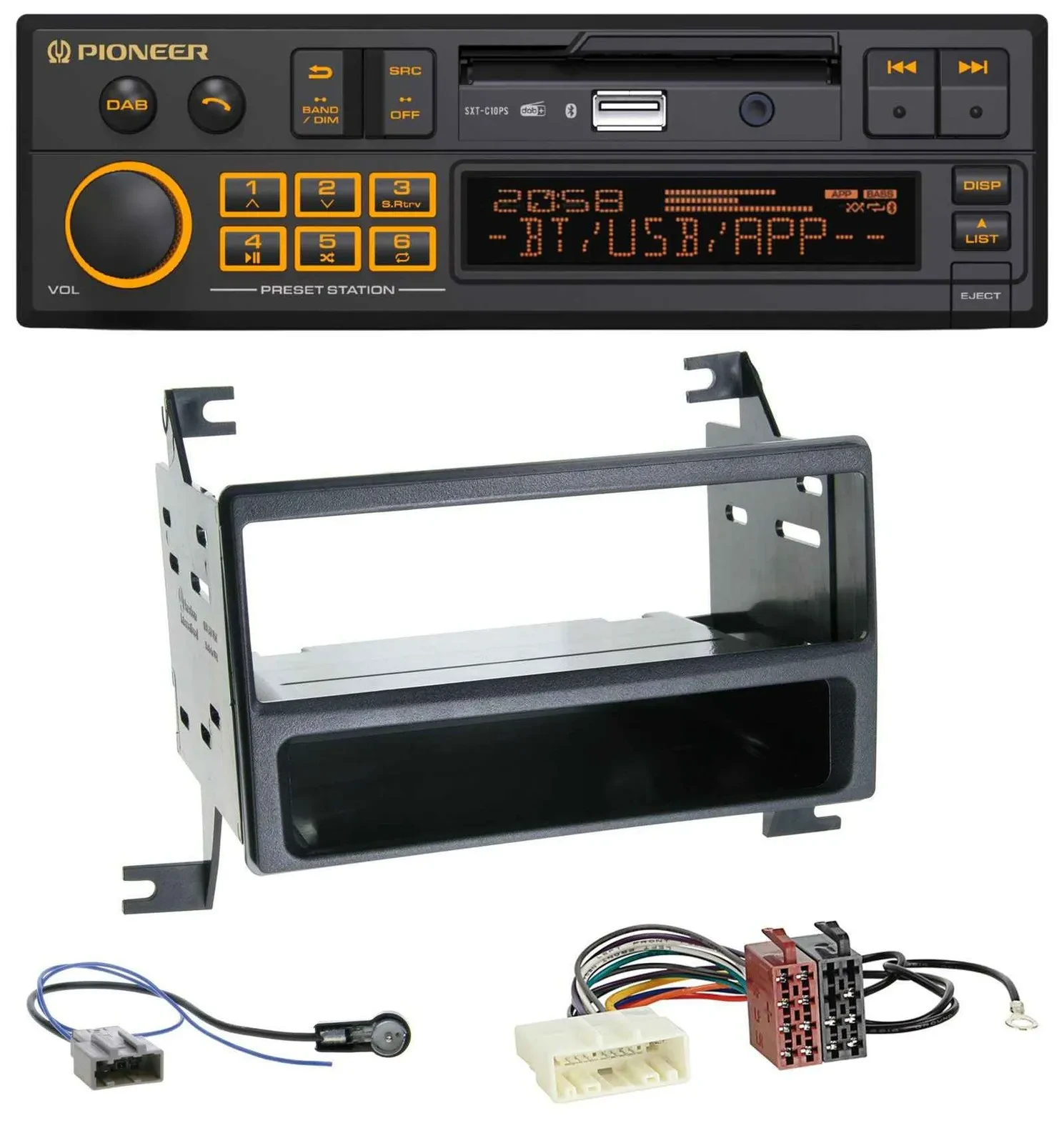 Pioneer DAB MP3 USB Bluetooth Autoradio für Nissan Juke (J15, 2010-2014)