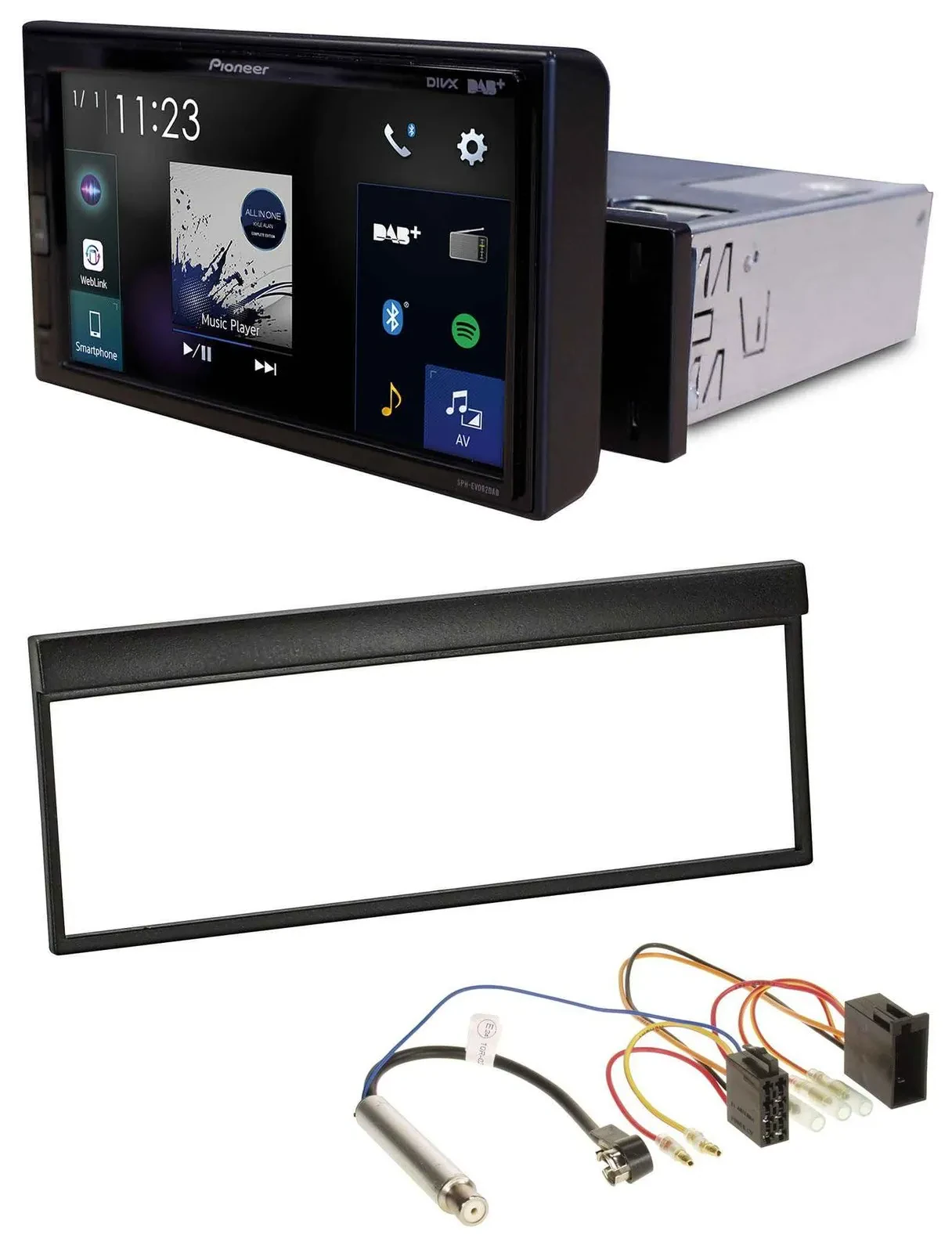 Pioneer DAB MP3 Bluetooth USB Autoradio für Skoda Fabia (bis 2003)