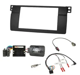 Einbauset Lenkradadapter Doppel DIN Autoradio für BMW 3er E46 2001-2006 Profi