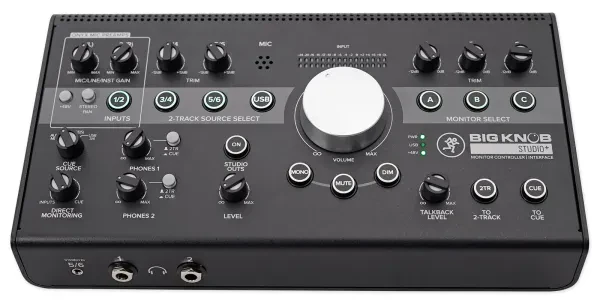 Mackie Big Knob Studio + Plus 4x3 Studio Monitor Controller Interface w/ USB I/O