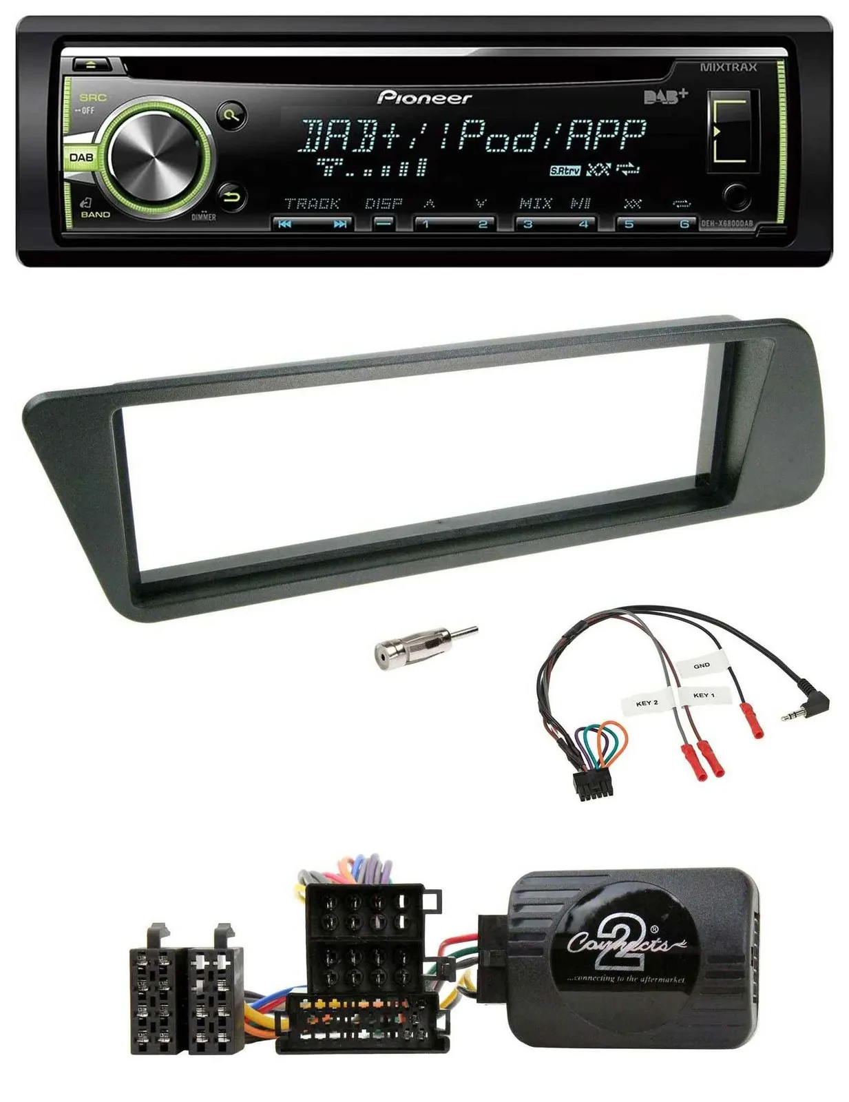 Автомагнитола Pioneer CD DAB USB MP3 для Peugeot 306 (1998–2001)