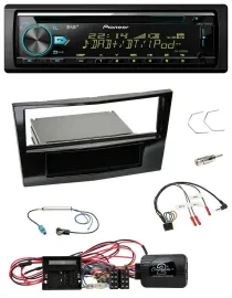 Автомагнитола для Opel Corsa D Pioneer 09-1 DAB, CD, USB, Bluetooth, чёрный (piano black), с поддержкой кнопок на руле