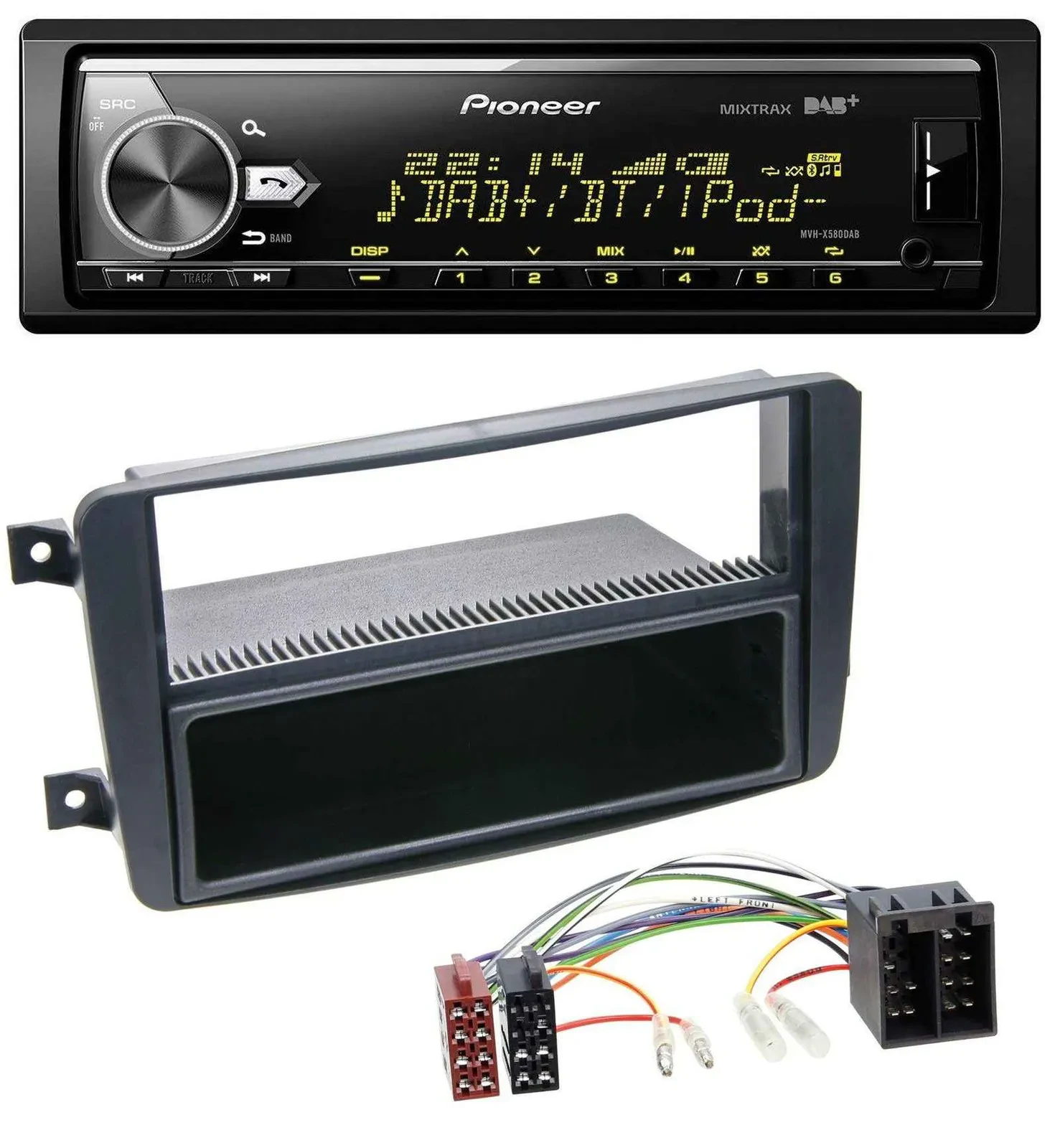 Pioneer Bluetooth USB DAB MP3 Autoradio für Mercedes C-Klasse W203 CLK W209 Vito