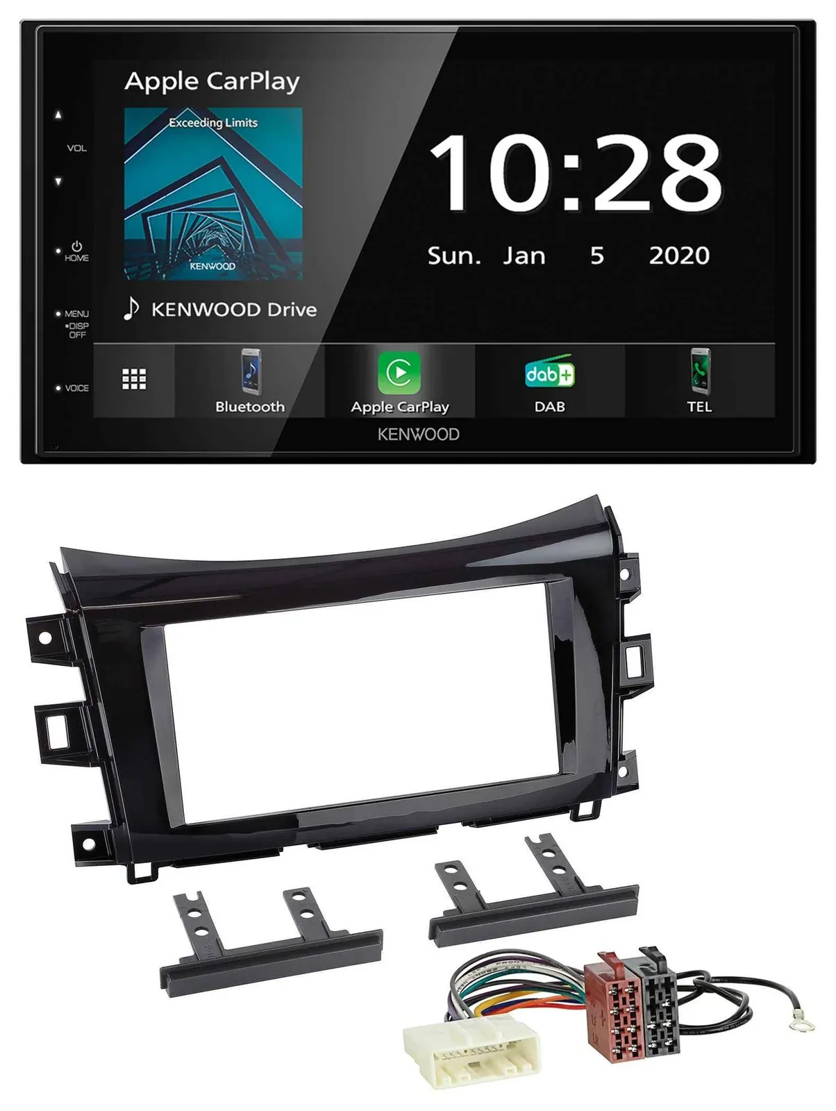 Kenwood Bluetooth MP3 DAB USB 2DIN Autoradio für Nissan Navara (ab 16)