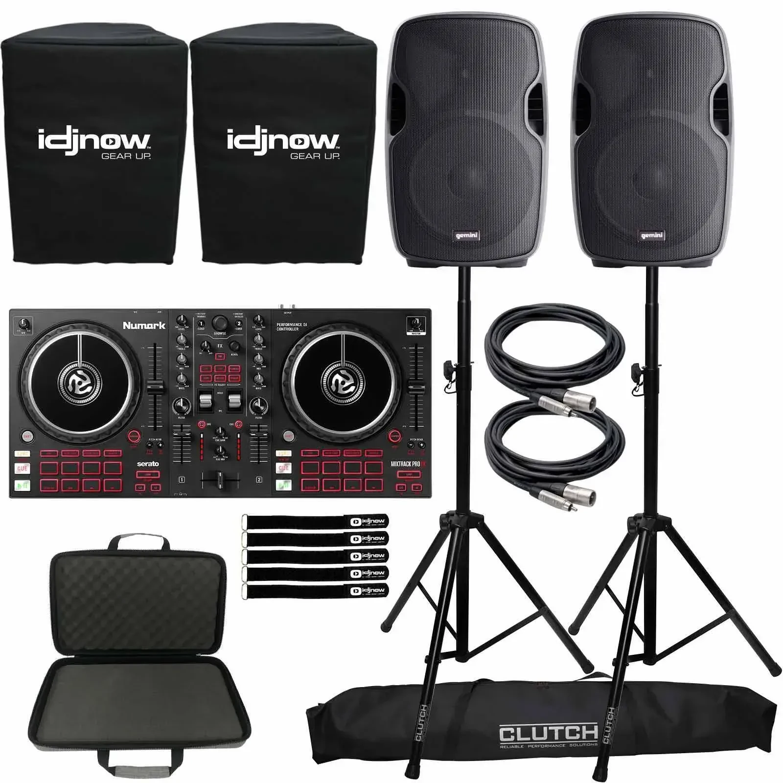 DJ-контроллер для Serato DJ Numark Mixtrack Pro FX 2-Deck с 15" PA акустикой (набор)