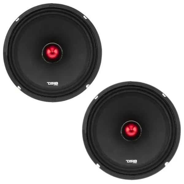 DS18 PRO-X10BM 600W RMS 10" 8-Ohm Midbass Car Speakers (Pair)