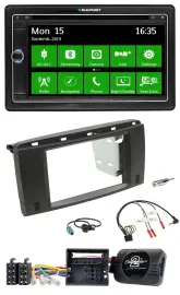 Автомагнитола Blaupunkt 2DIN Bluetooth DAB USB TMC навигация для Mercedes R-Class