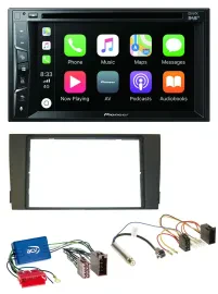 Pioneer MP3 USB DVD Bluetooth DAB 2DIN Autoradio für Audi A6 C5 01-05 Aktivsyste