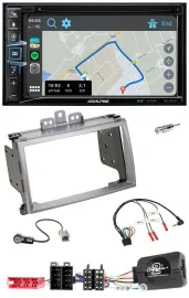 Автомагнитола Alpine 2DIN DAB TMC Bluetooth USB с навигацией для Hyundai i20 (2009–2012)