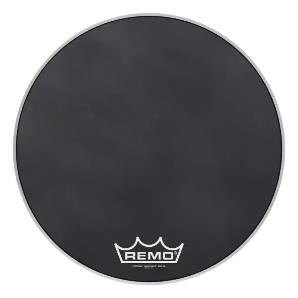 Пластик для барабана Remo 22" Powermax Black Suede Crimplock