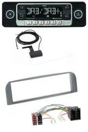 Dietz DAB Bluetooth USB MP3 Autoradio für Alfa Romeo 147, GT - anthrazit