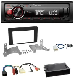 Автомагнитола для Toyota Aygo AB7 (с 2022) Pioneer 1-DIN DAB USB AUX, матовый чёрный