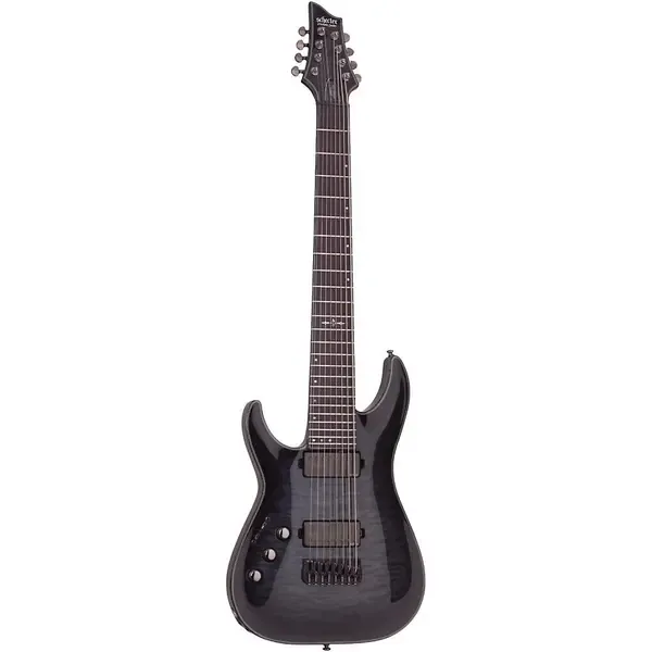 Электрогитара Schecter Hellraiser Hybrid C-8 Left-Handed Transparent Black Burst