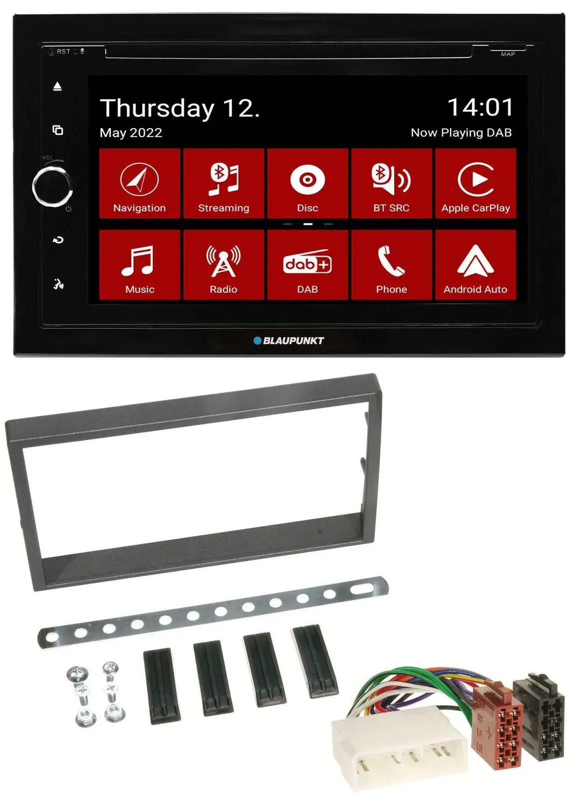 Blaupunkt MP3 DVD Bluetooth DAB 2DIN USB Autoradio für SSangYong Kyron ab 2005