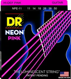 Струны для электрогитары DR Strings NPE-11 Neon Pink 11-50