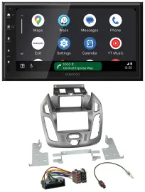 Kenwood DAB Bluetooth USB MP3 2DIN Autoradio für Ford Transit 12-18 Display Conn