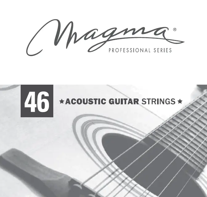 Струна одиночная для акустической гитары Magma Strings GA046PB Phosphor Bronze 046