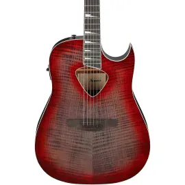 Ibanez ALT50FA Altstar Acoustic-Electric Guitar, Flamed Basswood, Red Doom Burst