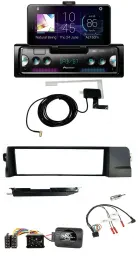 Автомагнитола Pioneer DAB Bluetooth USB для BMW 3 серии E46 (1998–2007) с поддержкой управления на руле